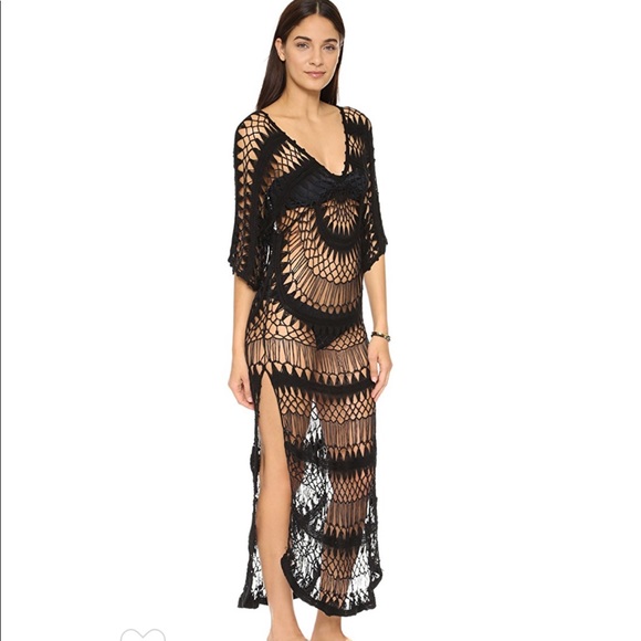 Wildfox Black Crochet Coverup - Picture 2 of 5
